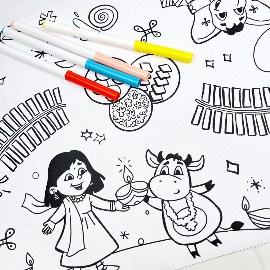 Coloring Roll - Festivals of India