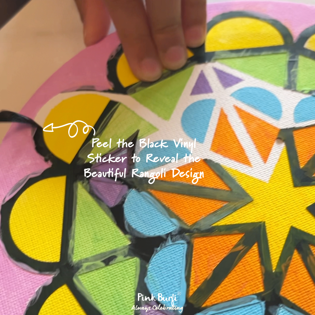 Resist Art Canvas: Rangoli Mandala