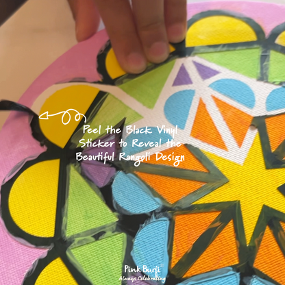 Resist Art Canvas: Rangoli Mandala