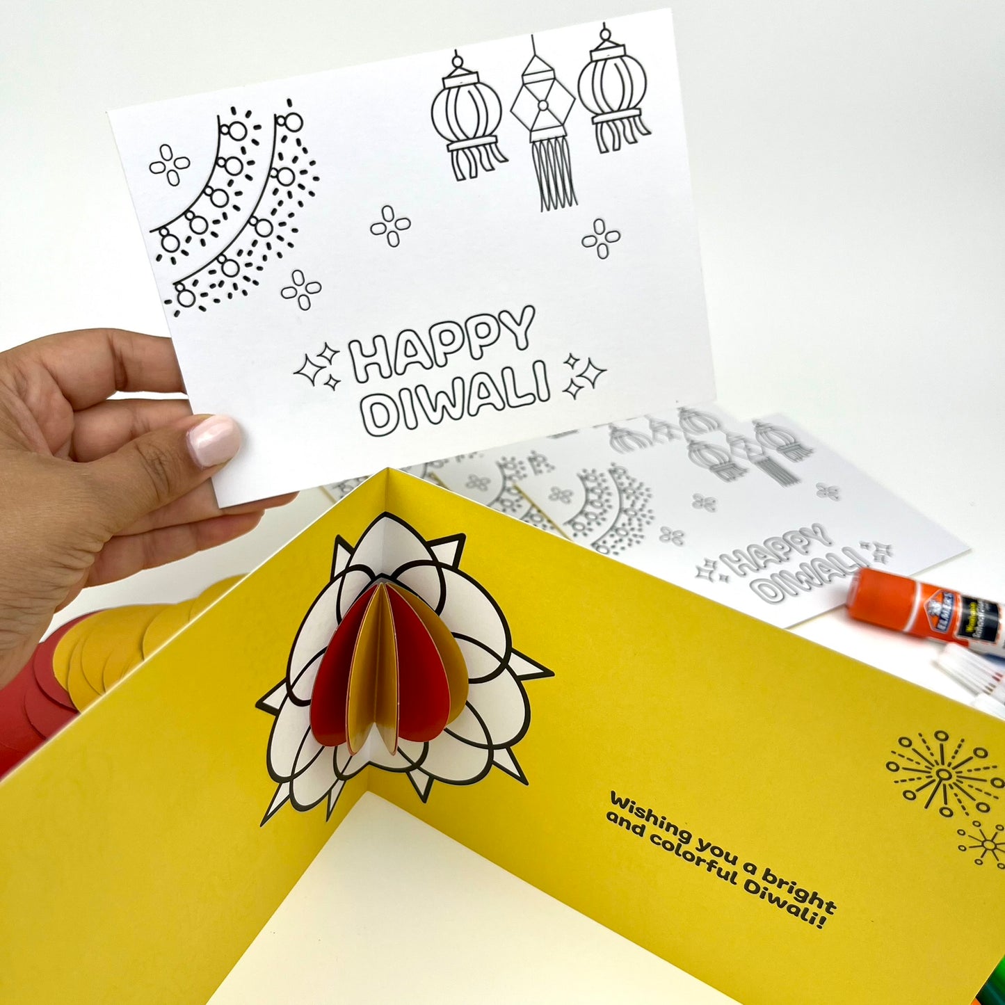 Diwali Rangoli Pop-Up Card Pack