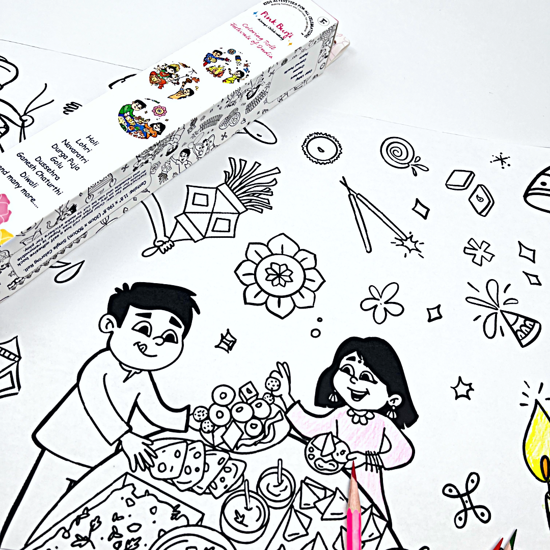 *PREORDER* Coloring Roll - Festivals of India