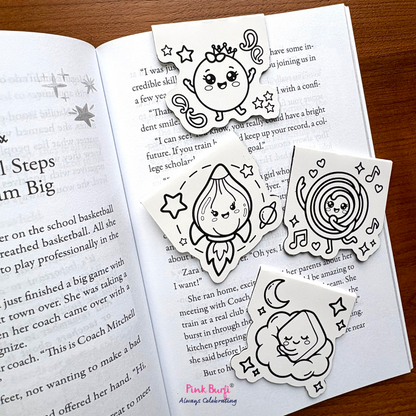 Color Your Own Sweet Treat Magnetic Bookmarks